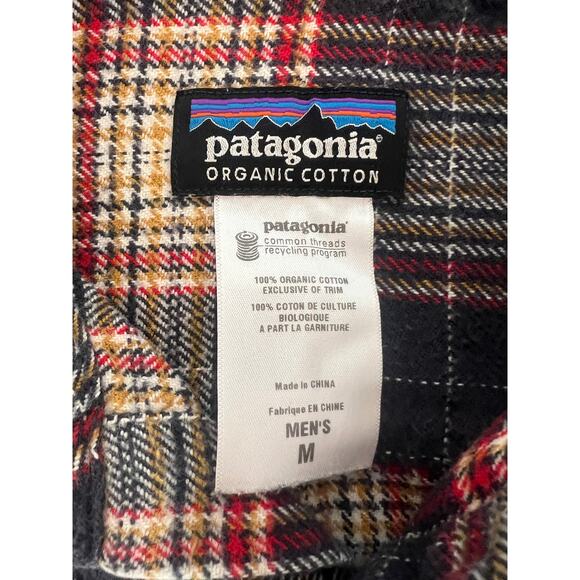 PATAGONIA M'S FJORRD MENS LONG SLEEVE BUTTON DOWN FLANNEL PLAID WARM SHIRT SZ M - Picture 8 of 13